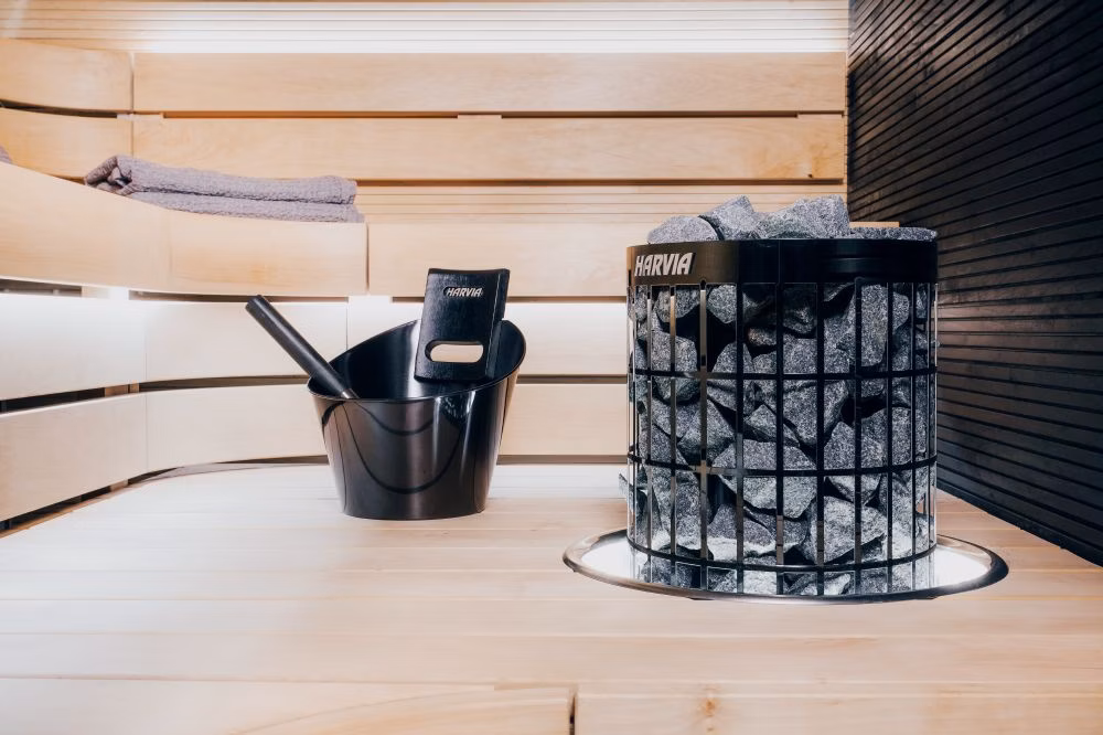 harvia black steel stove
